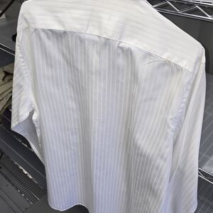 Michael Kors Ivory Striped Dress Shirt